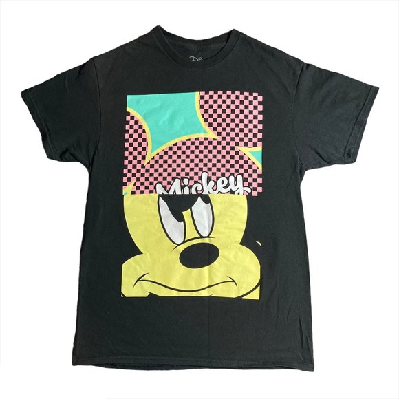 Disney Other - Rare Disney Mickey Mouse 90's Style Pink Black Shirt